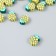 Beads for the creativity of PVC "Pineapp" set 20 pcs 0.5x1x1 cm