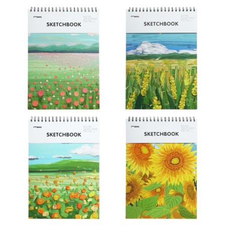 Sketchbook for pastel "Fields", 30 sheets, 25 x 35 cm, Utetskaya cover, 130 g/m2, mix