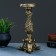 Flower candlestick, gold 13x13x28 cm, for a candle d = 2 cm