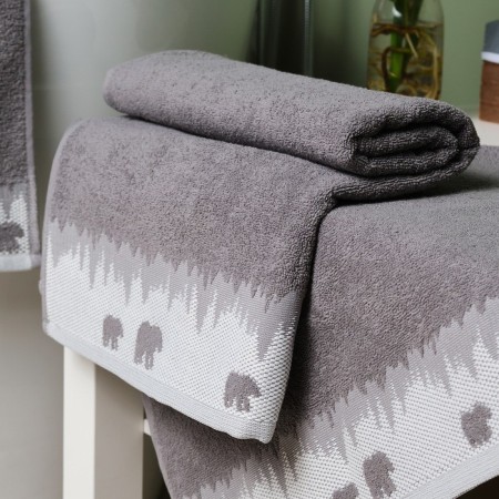 Trick Lovelife "Winter Dream" 30x60 cm, gray, 100% cotton, 400 g/m2-6