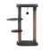 Claw "Piggon" with a hammock, a toy and a shelf, 64 x 34 x 104 cm, (fur, jute) gray