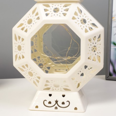 Nightlight "Fairytale lamp" LED from batteries 3HAAA white 12x18x32 cm Risalux-4