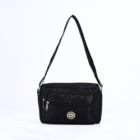 Bag Cross-Bodi with a zipper, black color
