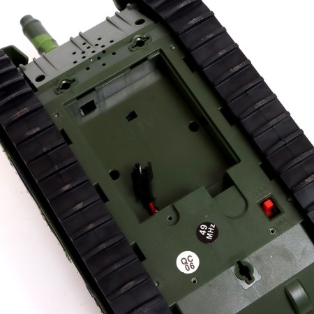 Radio controlled T90, works on the battery, shoots BB bullets, green color-3