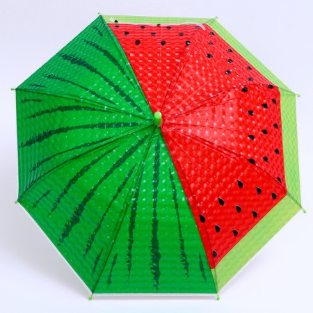 Children's umbrella p/aut "Berry Print watermelon" d = 84 cm, r = 42 cm, 8 spokes, 68 × 10 × 8 cm