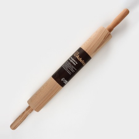 ADELICA rolling pin, with a rotating handle, 60 × 6 cm, beech-7