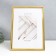 Photo frame Plastic "Mira" 21x29.7 cm, (A4) gold (plastic screen)