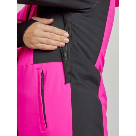 Ski jacket women's winter, size 46, pink color-6