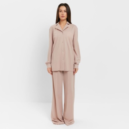 Female set (shirt, trousers, top) KAFTAN "BASE" p. 42, powder-1