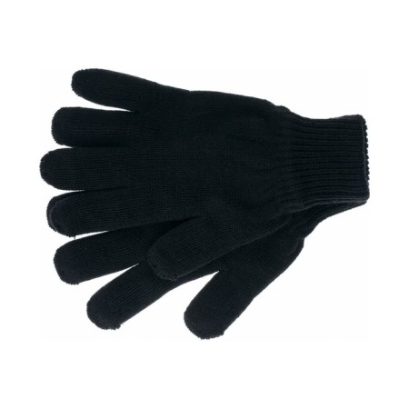 Acrylic gloves, double cuff, black, Sibrstekh