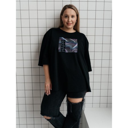 Women's T-shirt, size 80-82, black color