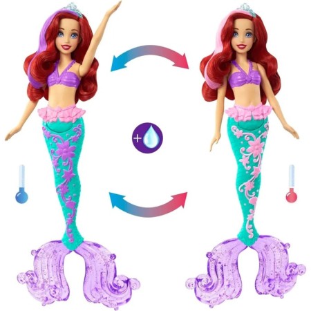 Doll "Little Mermaid - Color Splash", changes color, 35 cm-1