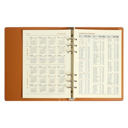 Organizer on the rings "Prestige" A5, 92 sheets in the ruler, leatherette cover, mix-3