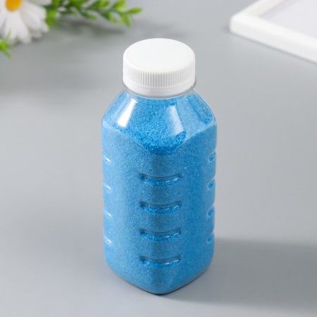 Color sand in bottles "Blue" 500 grams mix-1