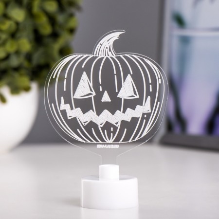 Lamp "Pumpkin" LED RGB 6 colors from batteries LR1130, 3pc 8x9.5 cm Risalux-2