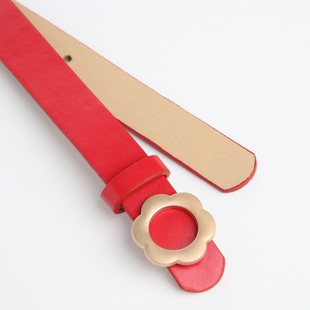 Building belt, width 2.3 cm, clove buckle, red color-1