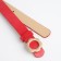 Building belt, width 2.3 cm, clove buckle, red color