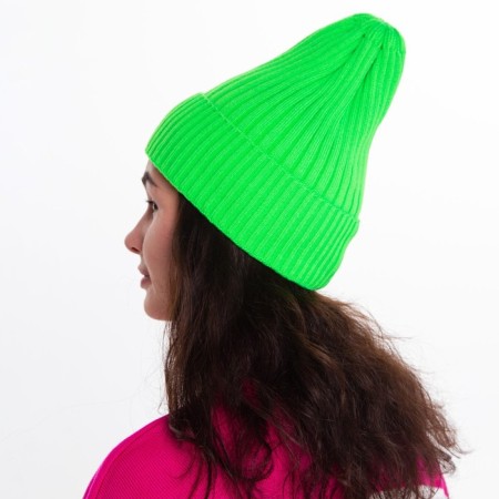 Female Winter hat, green color, size 52-56-2