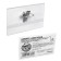 Baig-Carman Calligrata horizontal, 30 μR, (external 88 x 55 mm), internal 88 x 53 mm, with a clamp and pin