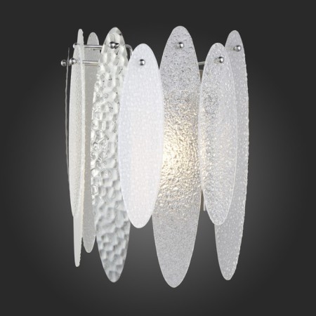 Sconces st. SL1224.101.02. Lastra. 2x60 watts, E14, 24x36 cm, chromium color-5