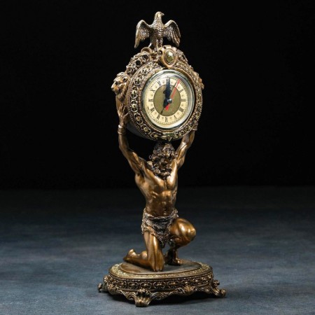 Table Kaminhi watch "Atlant" 15 x 15 x 38 cm, gold