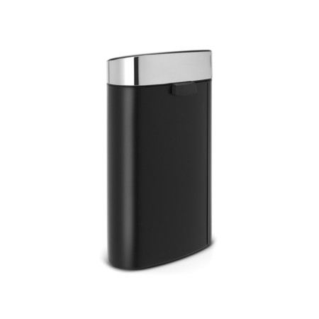 Garbage bucket Brabantia Touch Bin New, Black matte color, 40 l-2