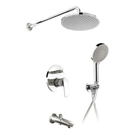 Shower system Esko set_7in1, built -in, tropical shower, shower set, pouring 200 mm