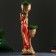 Figure "Girl with two Kashpo" Red, 24x30x96cm