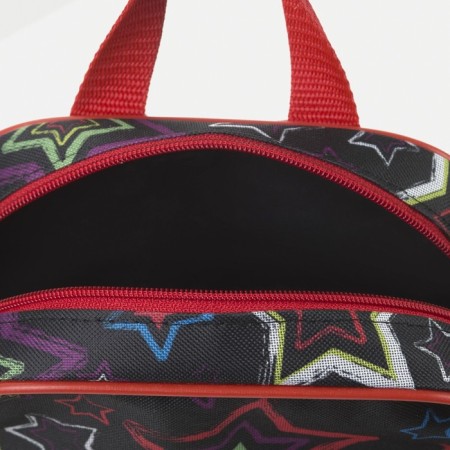 Baby backpack on lightning, external pocket, black color-5