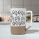 Ceramic "Flowers" mug, 500 ml, white color
