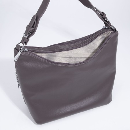 Love bag with lightning, brown color-6