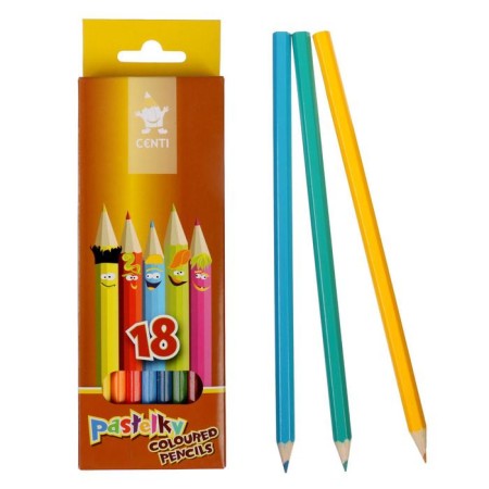 Карандаши 18 цветов Koh-I-Noor 2143 "Центы", картонная упаковка, европодвес