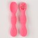 Set of children's cutlery, pink color