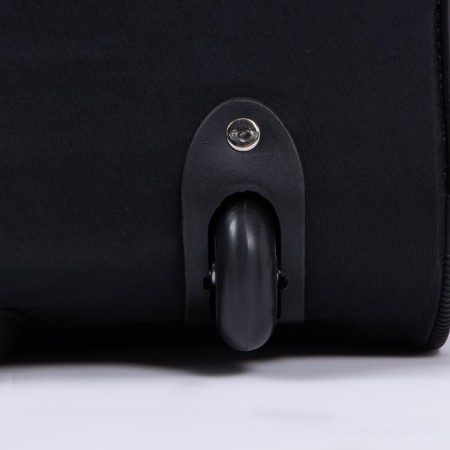 Road bag on wheels, a lightning department, shoe department, 3 outer pockets, a long belt, black/red color-3