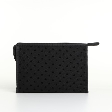 Cosmetic bag with lightning, black color-1