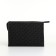 Cosmetic bag with lightning, black color