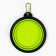 Folding, green bowl, 350 ml, 13 cm