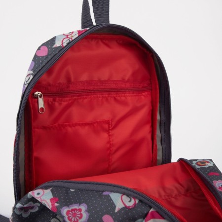 Baby backpack on lightning, 2 external pockets, gray color-3