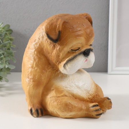 The piggy bank "Boldog with manual painting" Height 17 cm, width 16 cm, length 18 cm.-2
