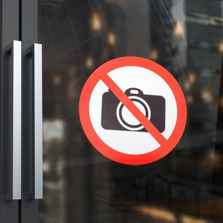 Sticker the sign "School is prohibited", 18 × 18 cm-1