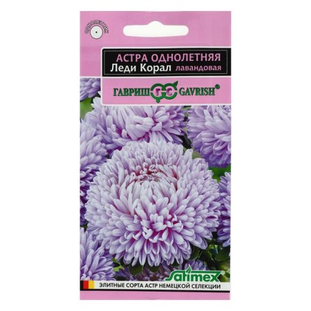 Flower seeds Astra "Lady Coral Lavender", one -year -old, an exclusive series, 0.05 g-2