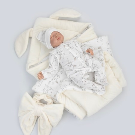 Kinderlitto Rabbits, 4 items, height 50-56 cm, milk color, milk-1