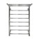 The electric heated towelputor "Sanprise" Aurora P8, 500x800 mm, shelf, left/right, chrome