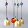 Wind Music Metal "Eagle owl on a branch" from the evil eye 5 bells 44x8x8 cm