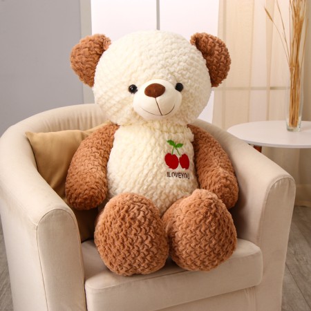 Soft toy "Bear", with a cherry, 105 cm, brown color