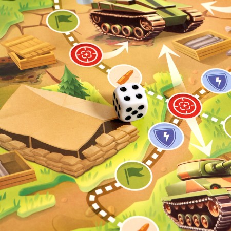 Board game "Tanks, in battle!", With cards-4