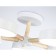 LED LED suspended Ambrella Comfort Linetech FL4825, 65W, LED, white, light wood color