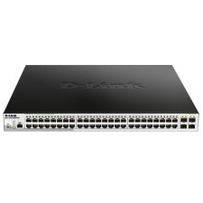 Коммутатор D-Link DGS-1210-52MPP/ME/B 48G 4SFP 48PoE 740W управляемый