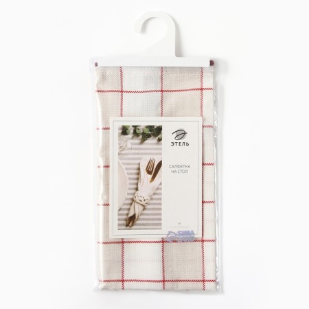 New Year. Ethel Napkin "Bright Cage" 30x40cm, 100% HL, Rogozhka 186 g/m2-7