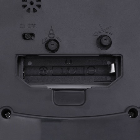 Clock - desktop an alarm clock, discrete move, 12.5 x 10.5 cm, aa-3